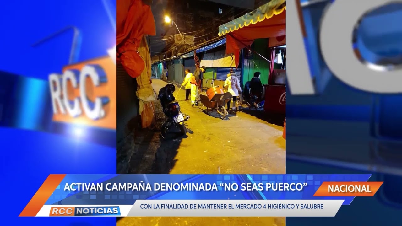 Activan campaña de limpieza denominada «No seas puerco» en el mercado municipal n°04