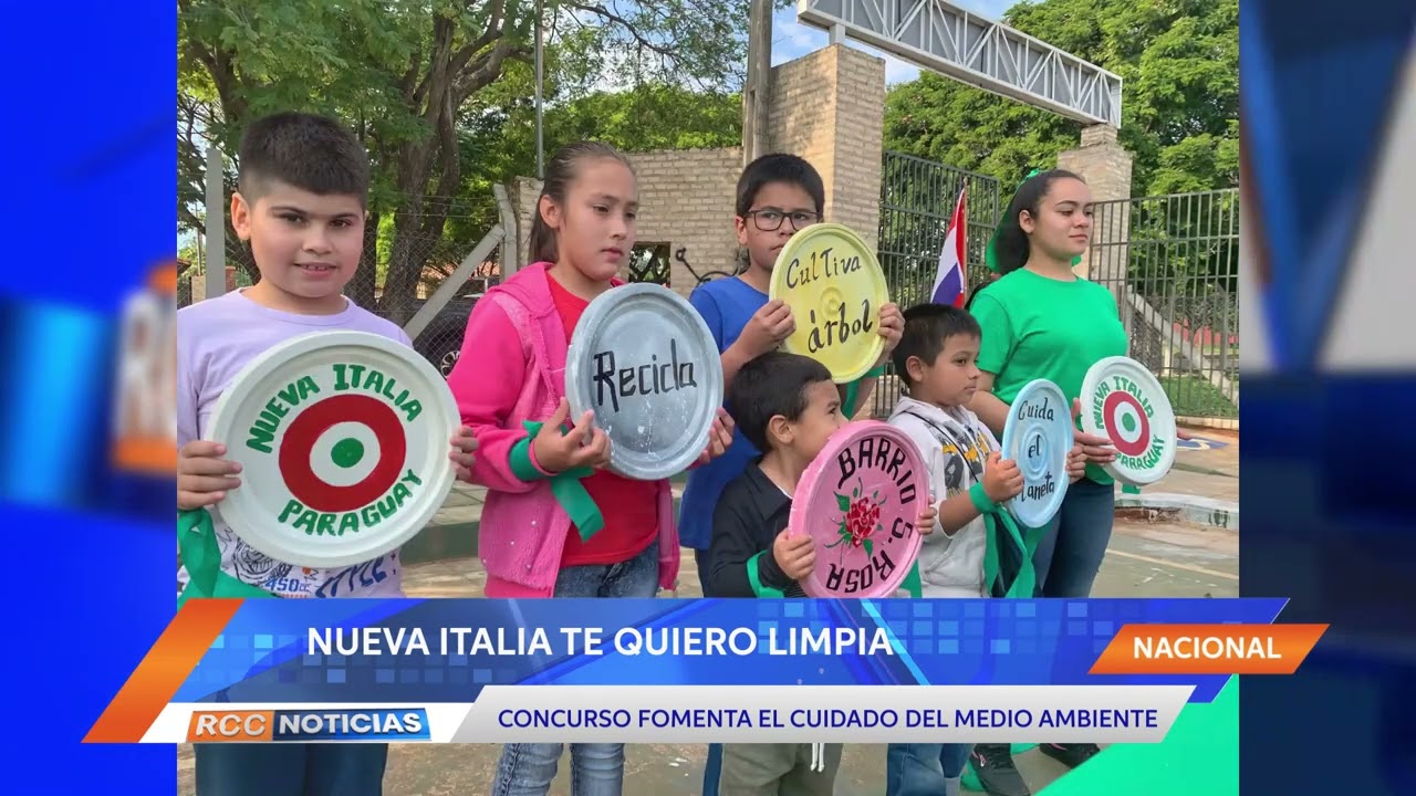 “Nueva Italia te quiero limpia”: Fue denominado el concurso que fomenta el cuidado ambiental.