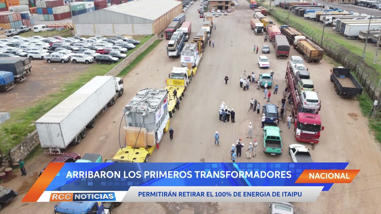 Subestación Yguazú: llegan transformadores que permitirán retirar el 100% de la energía de Itaipú.