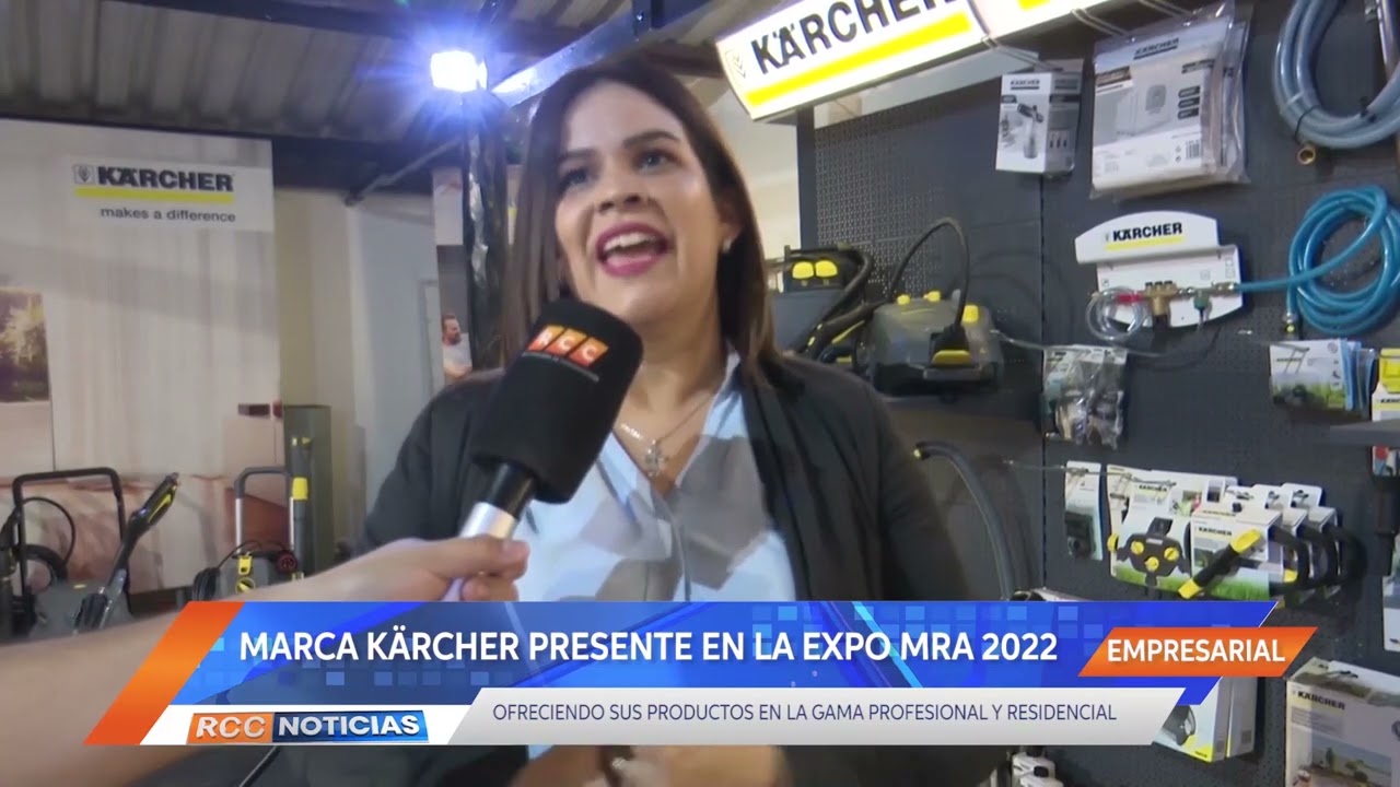 La marca alemana Kärcher presente en la Expo Mariano 2022.