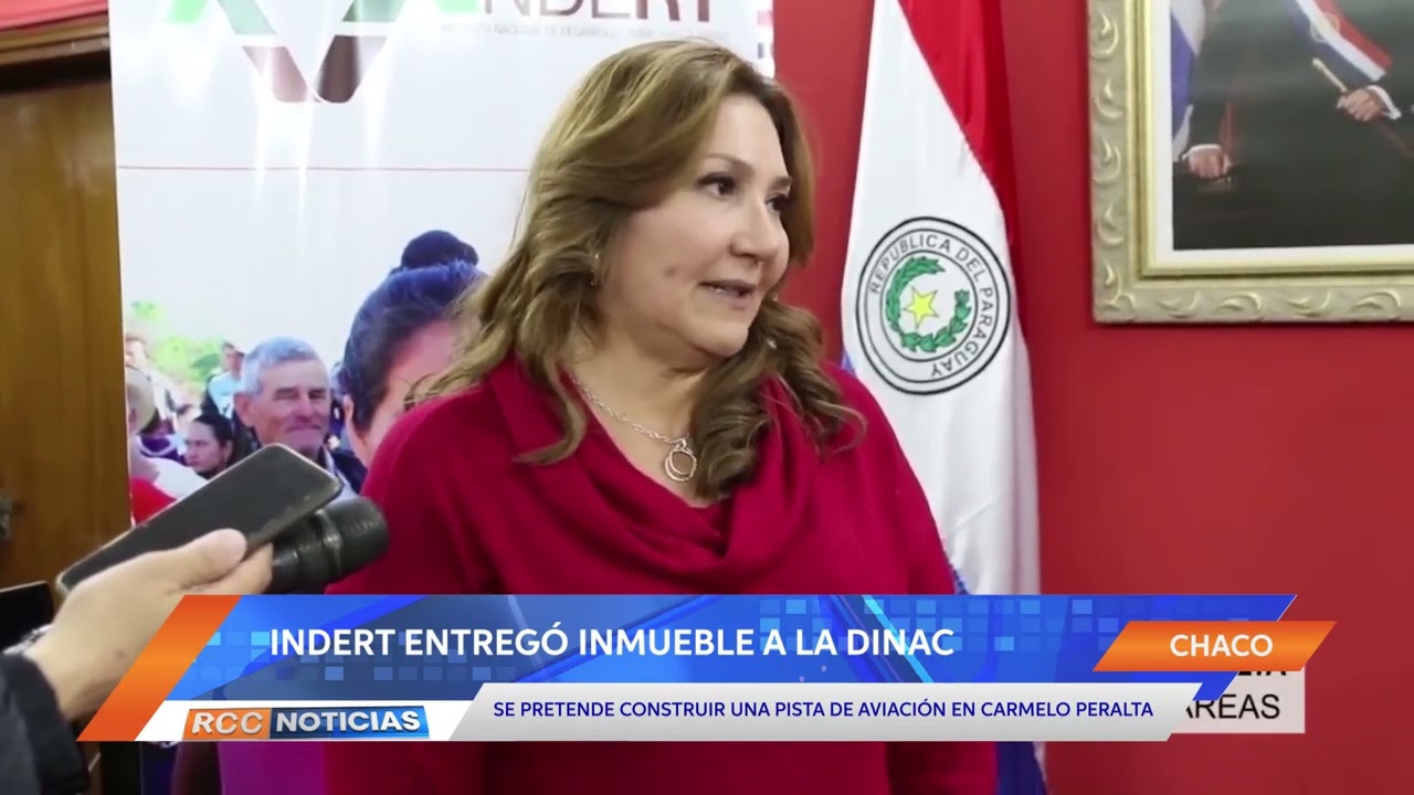 Indert entregó inmueble para futuro aeródromo en Carmelo Peralta.