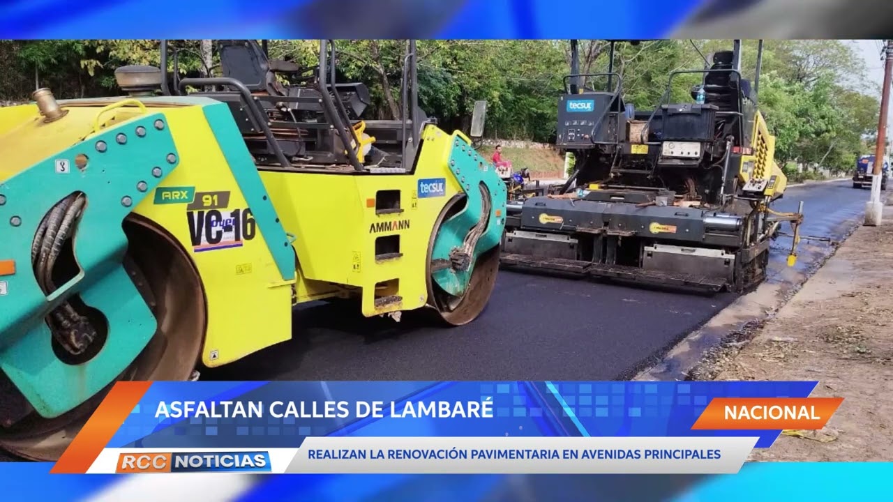 Asfaltan calles de Lambaré para mejorar la vialidad en la zona del arroyo Sosa.