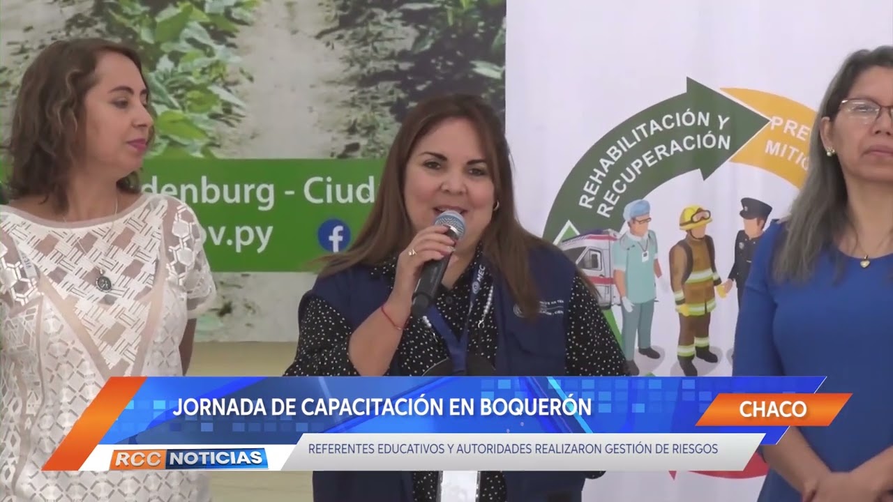 Realizaron capacitación sobre gestión de riesgos en materia de educación en Boquerón