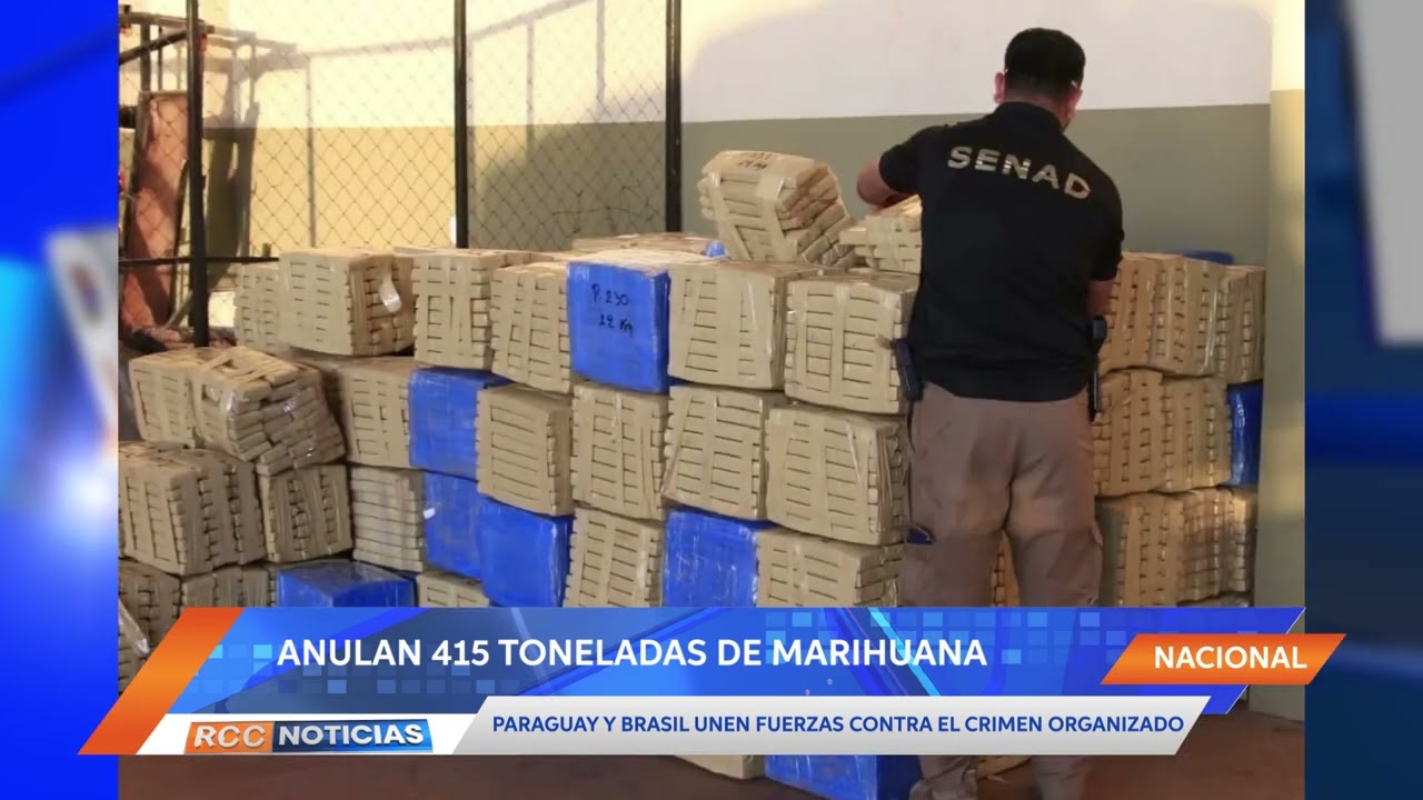 Paraguay y Brasil anulan toneladas de marihuana y perjudican al crimen organizado