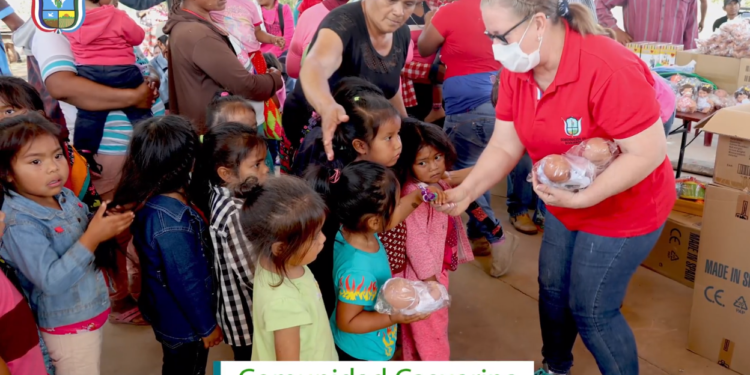 Juguetes que alegran al corazón llegaron a niños de la comunidad Nivacle Casuarina de Boquerón