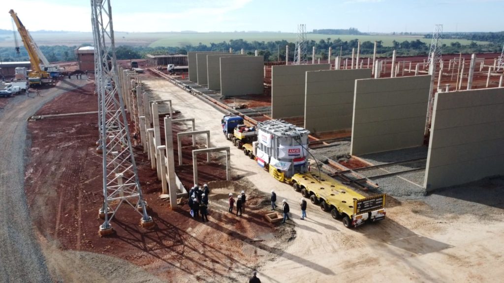 Subestación Yguazú 500 Kv: llegan transformadores que permitirán al país retirar el 100% de la energía de Itaipu