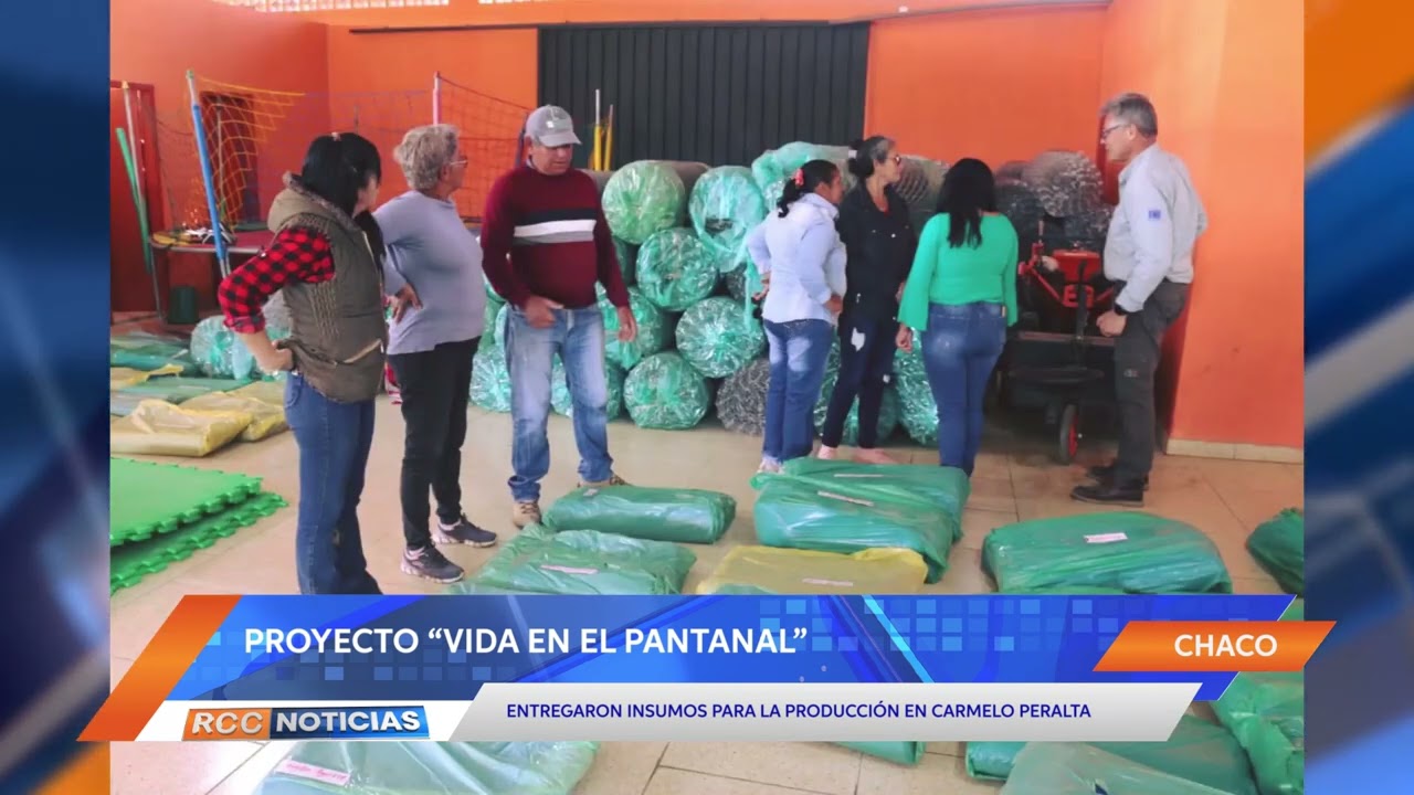 Entregaron insumos para la producción en Carmelo Peralta