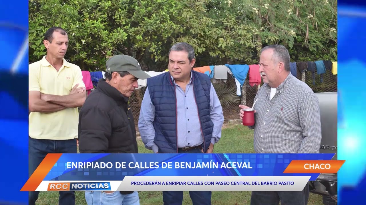Encaminan proyecto de enripiado de calles con paseo central en el barrio Pasito de Benjamín Aceval