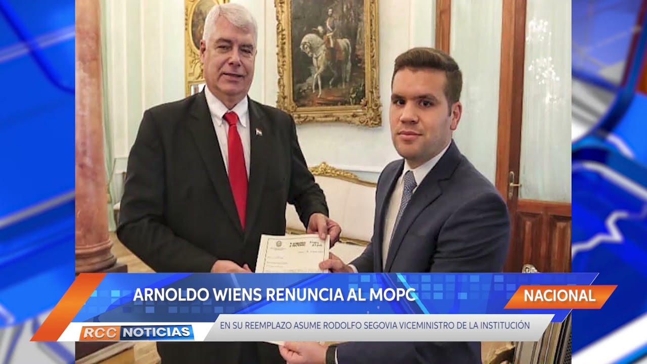 Arnoldo Wiens renuncia como ministro de Obras y en su reemplazo asumirá Rodolfo Segovia