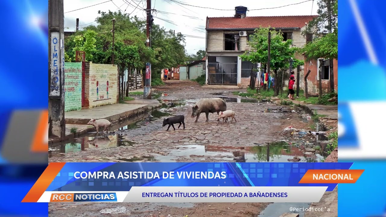 MOPC entregó títulos de propiedad a bañadenses que fueron reasentados.