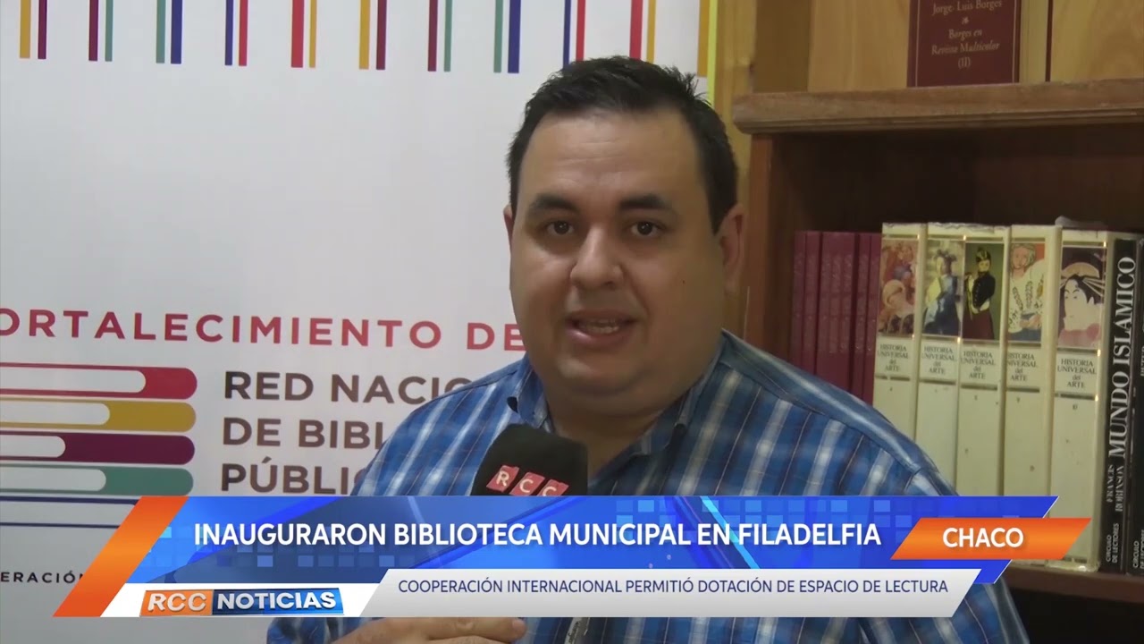 Inauguraron Biblioteca Municipal en Filadelfia.