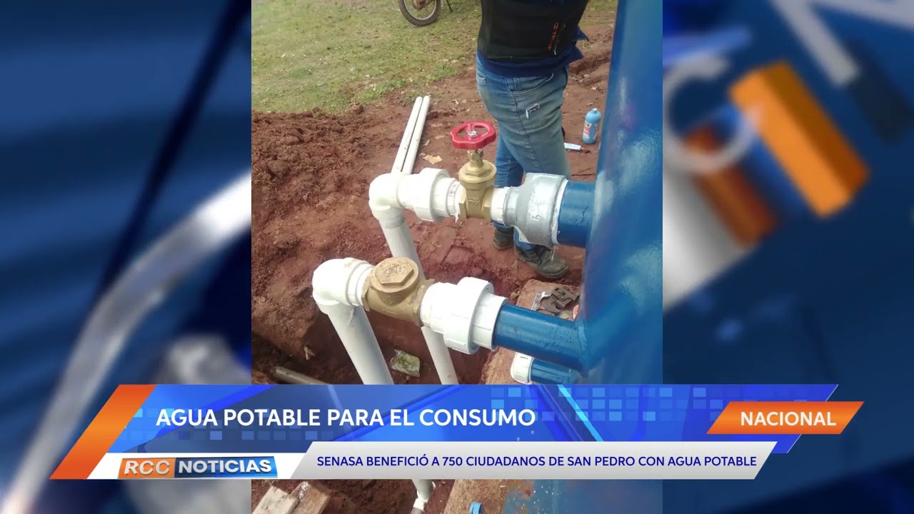 SENASA asistió en tendido de red de agua potable, en San Pedro