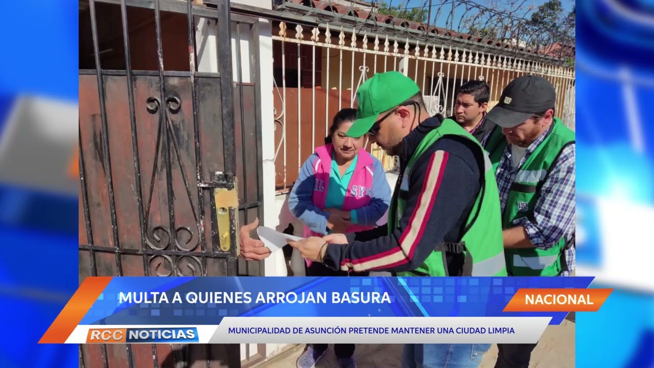 Municipalidad de Asunción multará a quienes arrojan sus basuras en las calles
