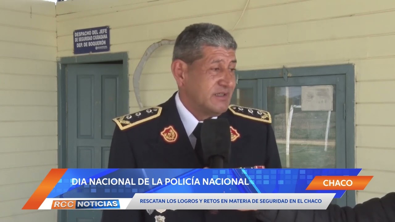 Logros y retos en el marco del día de la Policía Nacional en el departamento de Boquerón.