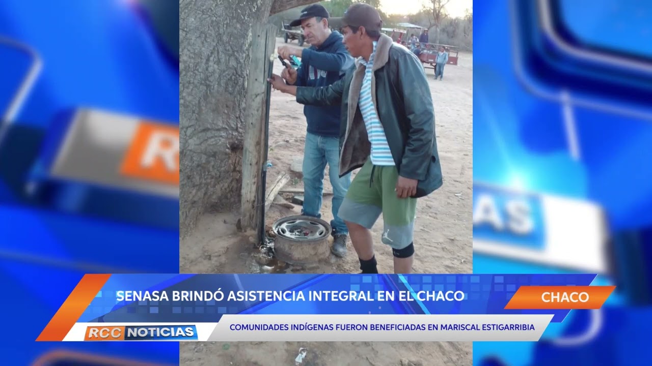 Senasa brindó asistencia integral para provisión de agua a dos comunidades indígenas del Chaco.