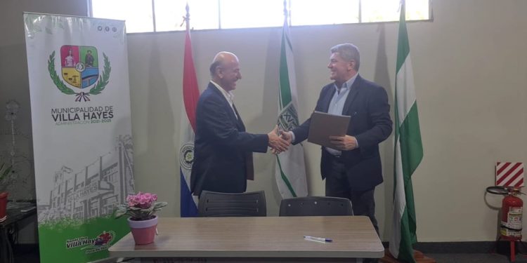 Municipalidad de Villa Hayes firmó convenio de cooperación interinstitucional con la Cooperativa Neuland