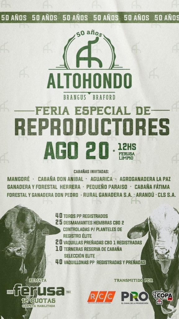 Feria especial de reproductores será trasmitido por RCC Tv. Feria especial de reproductores será trasmitido por RCC Tv.