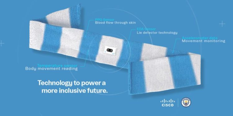Manchester City implementa la novedosa bufanda inteligente