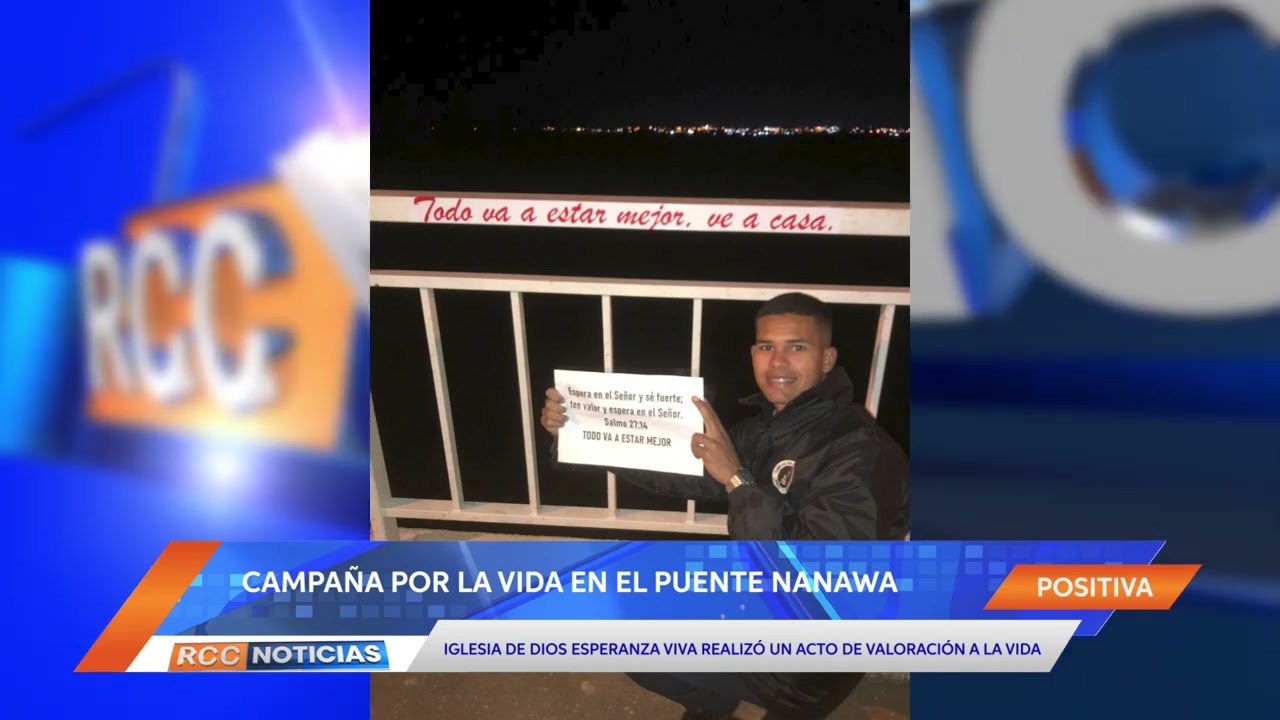 Realizan campaña por la vida en el Puente Nanawa ante ola de depresiones juveniles.