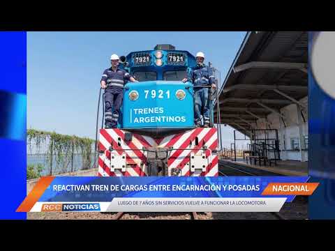Después de siete años volvió a reactivarse el tren de cargas entre Encarnación y Posadas.