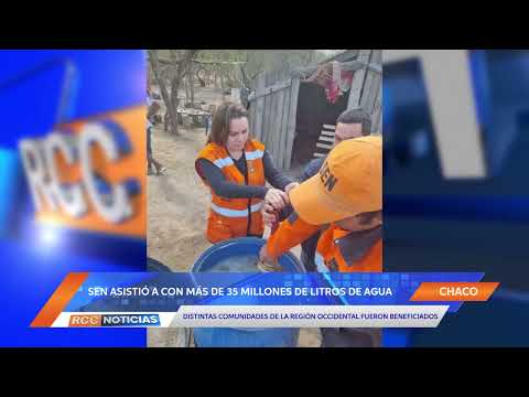 SEN distribuyó más de 35 millones de litros de agua a familias en la región Occidental.