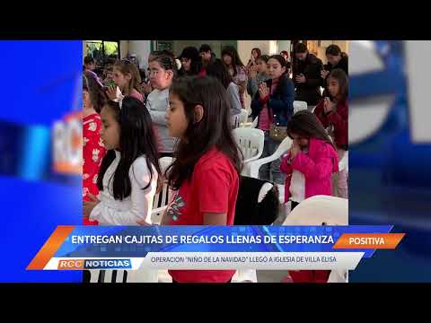 Cajitas de regalos llenas de esperanza llegó a 100 niños en la ciudad de Villa Elisa.