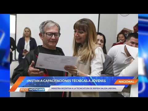 Ministra de Trabajo insta a la capacitación técnica a los jóvenes para emplearse.