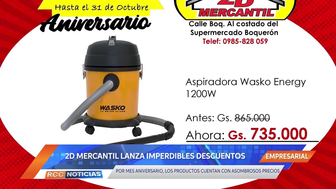 2D Mercantil lanza imperdibles descuentos por promo aniversario.