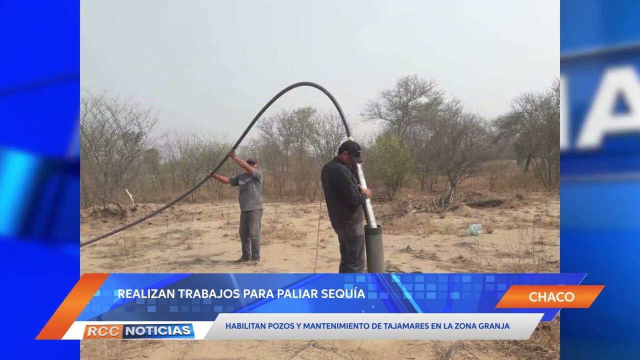 Realizaron tareas de mantenimiento y habilitación de pozos en la Zona Granja de Mcal. Estigarribia.