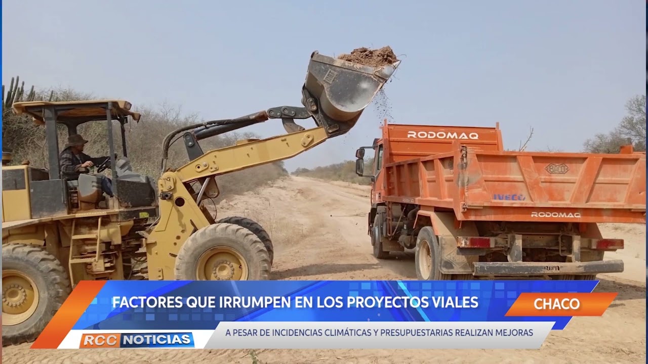 Bajo la incidencia de la sequía y limitación de combustible abordan proyectos viales