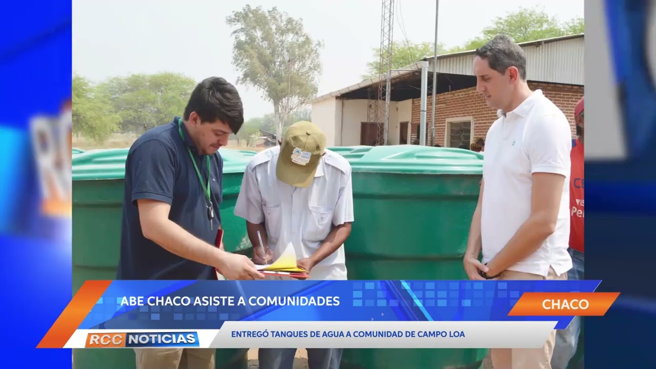 AbE Chaco entregó tanques de agua a comunidad indígena de Campo Loa