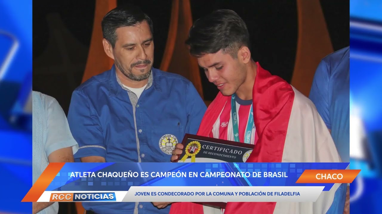 Joven campeón sudamericano fue condecorado por la comuna y población filadelfiana.