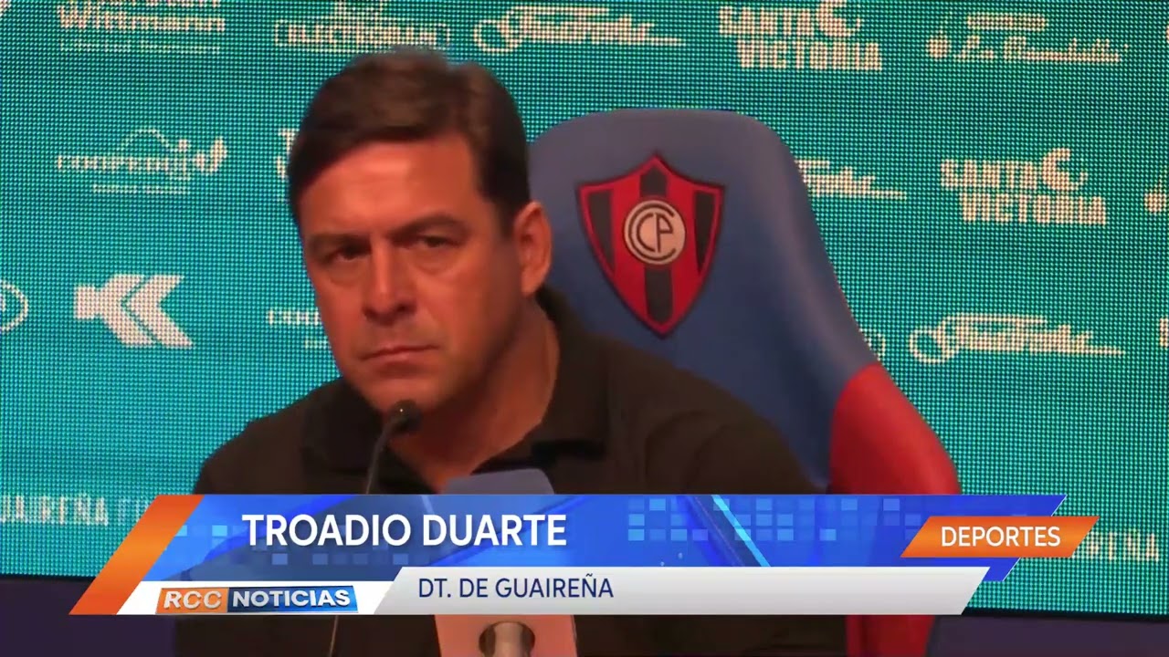 Cerro Porteño vs Guaireña: Palabras del entrenador Troadio Duarte.