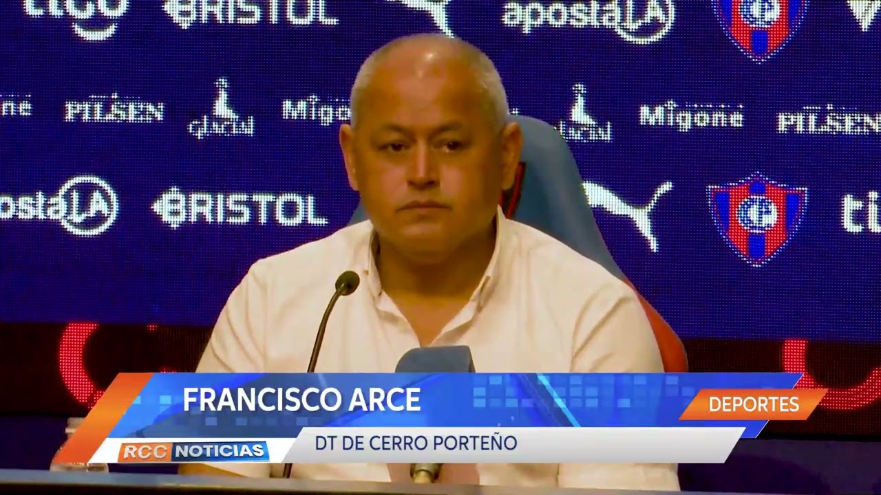 Cerro Porteño vs Guaireña: Palabras del entrenador Francisco Arce.