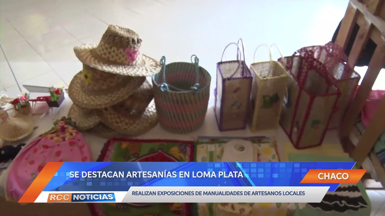 Realizan exposiciones de artesanías en la Municipalidad de Loma Plata