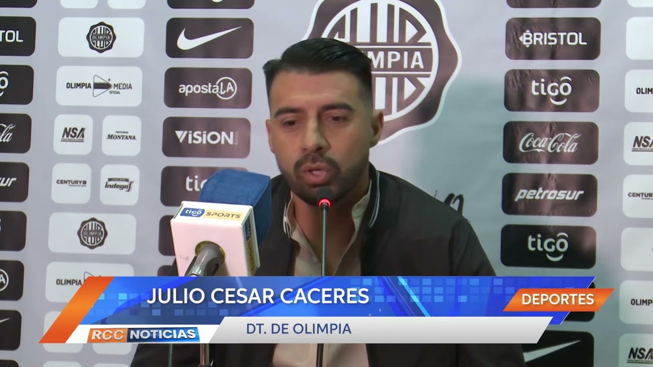 Nacional vs Olimpia: Palabras del entrenador Julio César Cáceres
