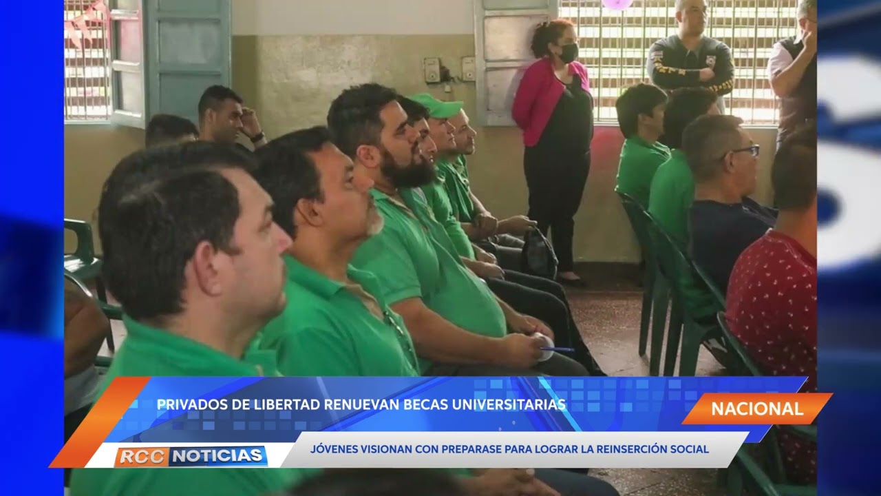 Jóvenes privados de libertad renuevan becas universitarias.
