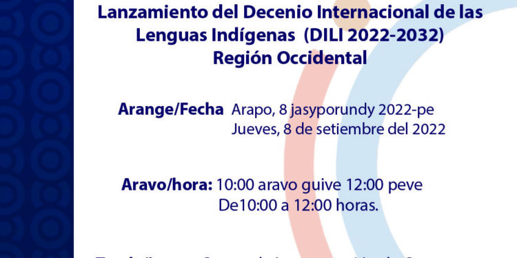 ​Decenio de Lenguas Indígenas será presentado en el Chaco