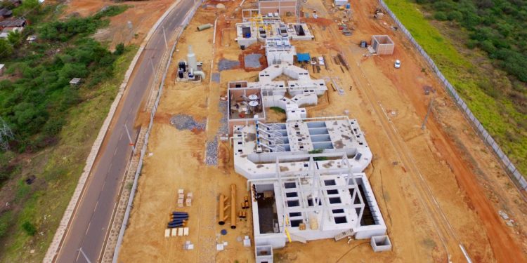 La construcción de la planta de tratamiento de Bella Vista en Asunción se encuentra en su etapa final