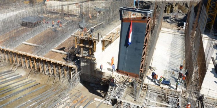 Aña Cuá avanza con el montaje de piezas fijas para proteger a las nuevas turbinas