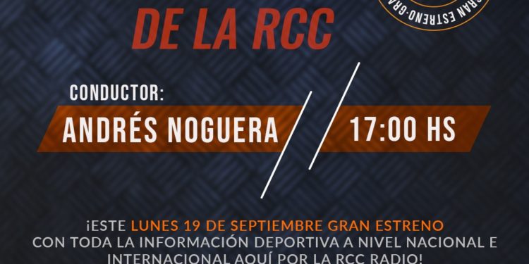 Imperdible estreno del Noticiero Deportivo de la RCC