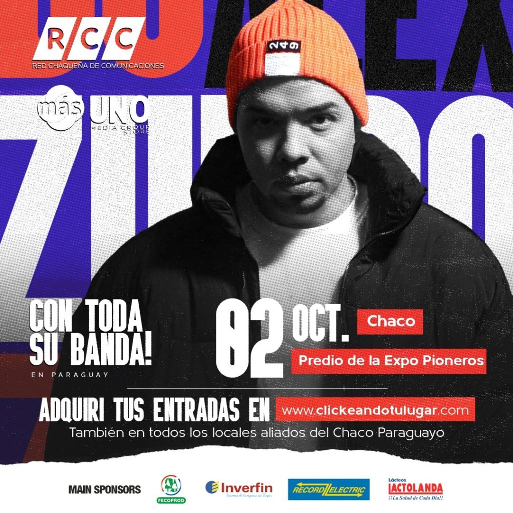 El concierto de Alex Zurdo y su banda en el Chaco será a las 17:00hs El concierto de Alex Zurdo y su banda en el Chaco será a las 17:00hs