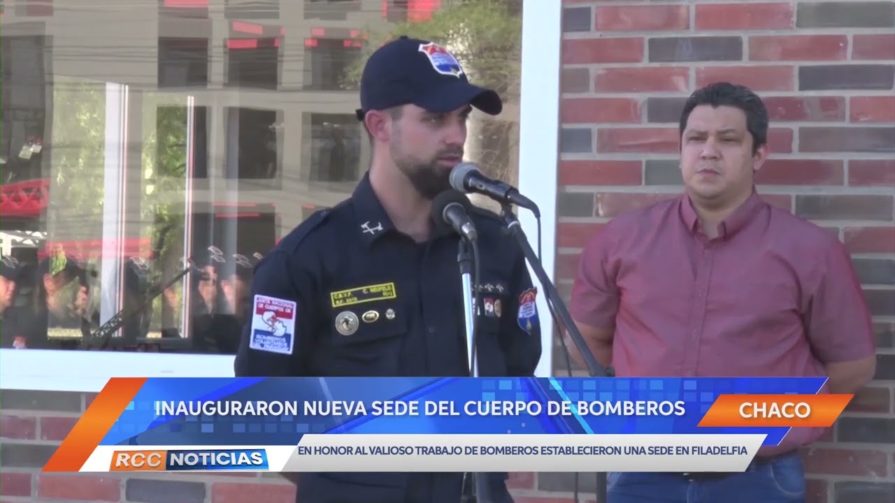 Celebraron día del bombero voluntario con nuevo edificio en Filadelfia.