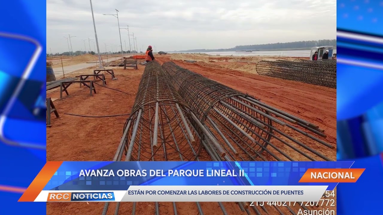 Parque Lineal II avanza a buen ritmo y construirán 3 puentes.