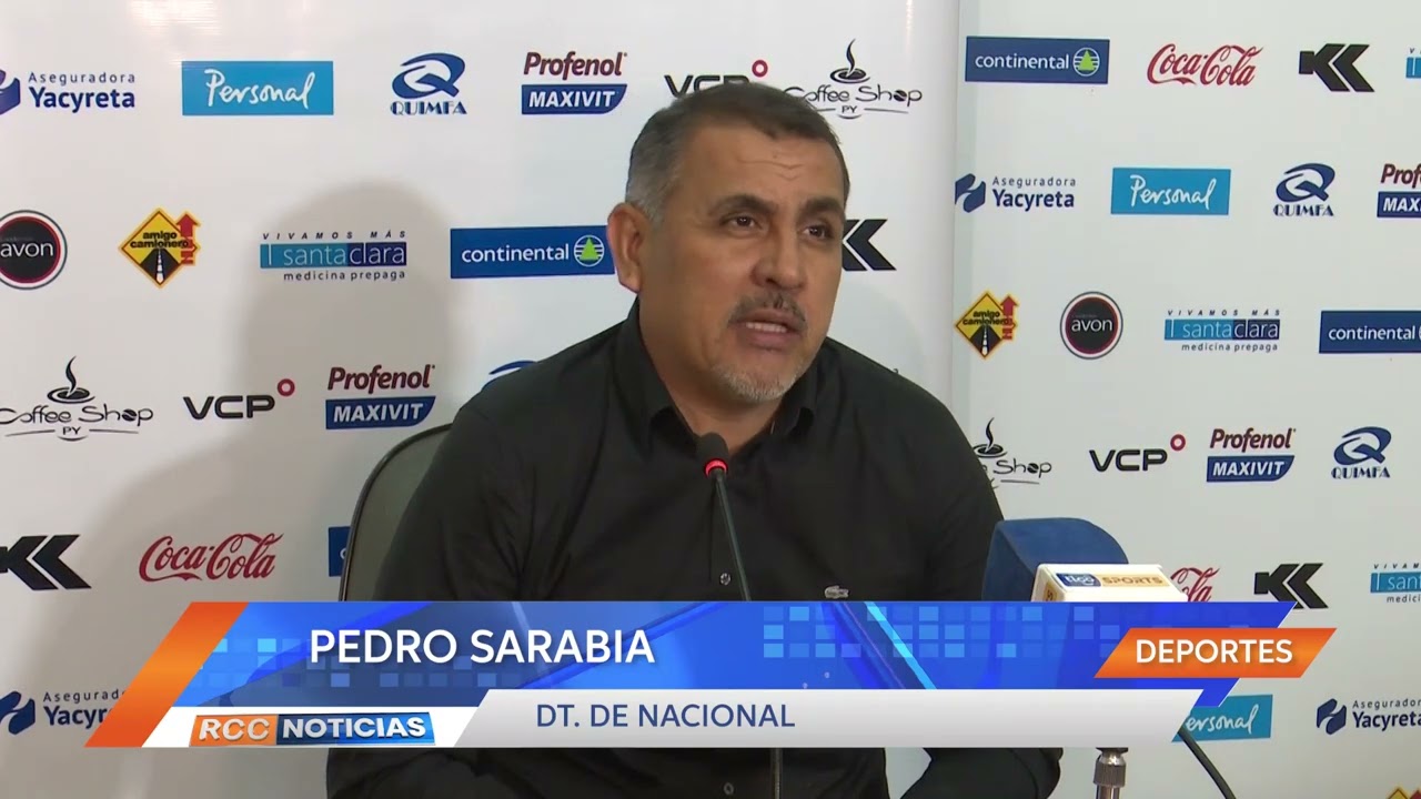 Nacional vs Cerro Porteño: Palabras del entrenador Pedro Sarabia.