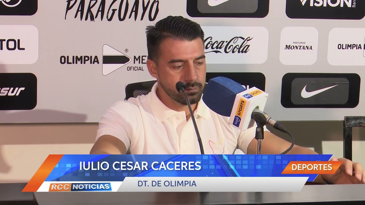 Olimpia vs Libertad: Palabras del DT de Olimpia Julio César Cáceres