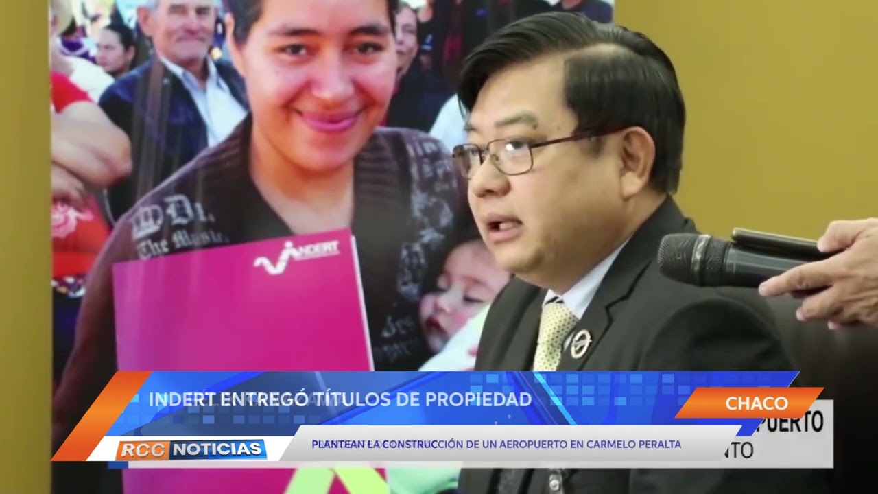 INDERT entregó título de propiedad para el futuro aeropuerto de Carmelo Peralta
