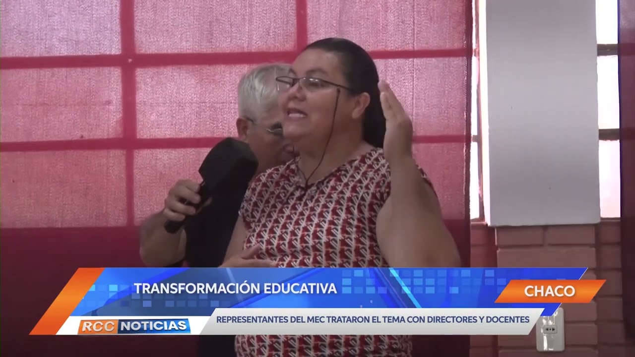 Disertación sobre la Transformación Educativa a directores y docentes de Mcal. Estigarribia