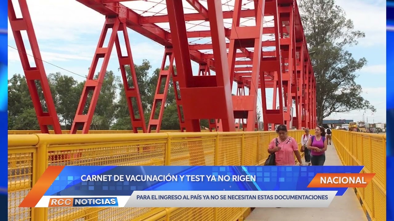 Carnet de vacunación y test ya no son necesarios para el ingreso al país