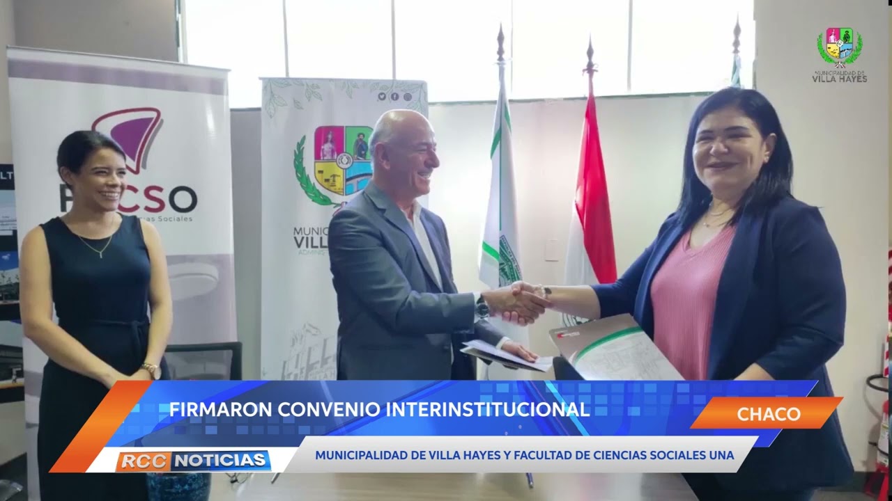 Municipalidad de Villa Hayes firmó convenio con la Facultad de Ciencias Sociales de la UNA